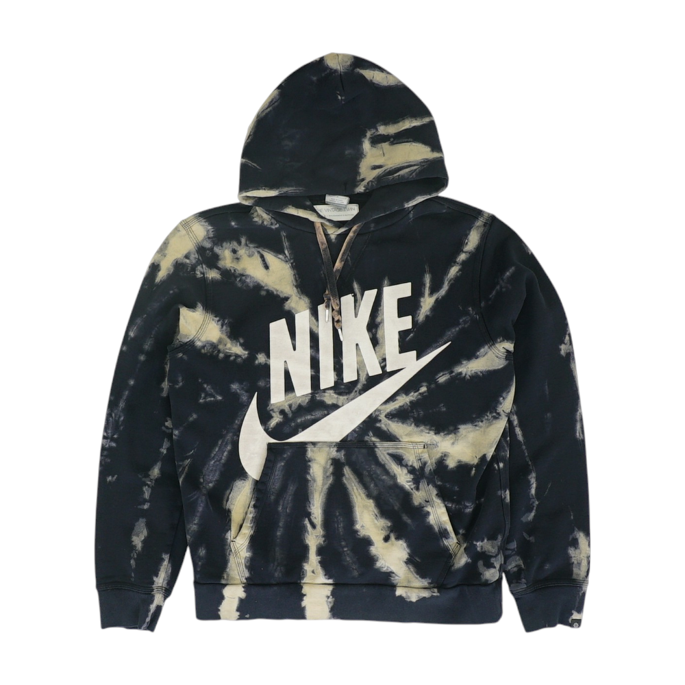Black Tie-Dye Hoodie Pullover