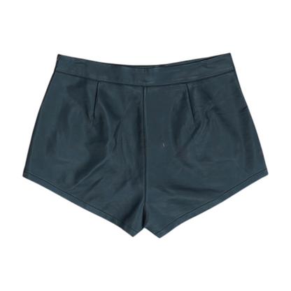 Black Solid Chino Shorts