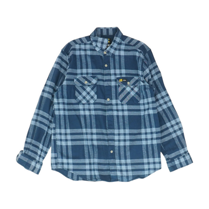 Blue Plaid Flannel Button Down