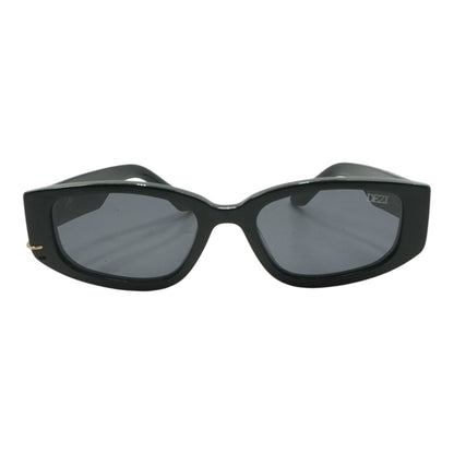Black Cuffed Rectangle Sunglasses