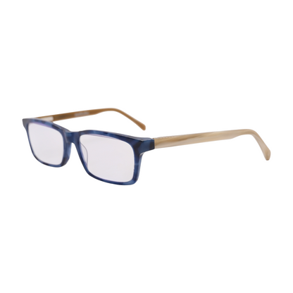 Blue Number Cruncher Rectangle Prescription Eyewear