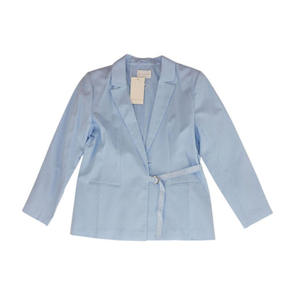 Blue Solid Blazer