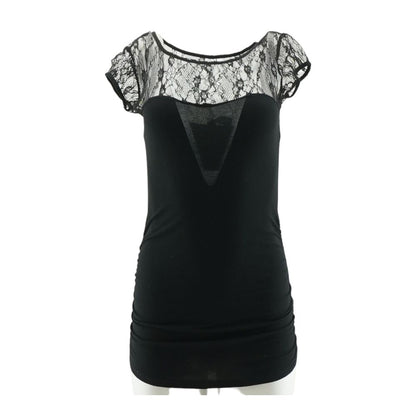 Black Solid Mini Dress