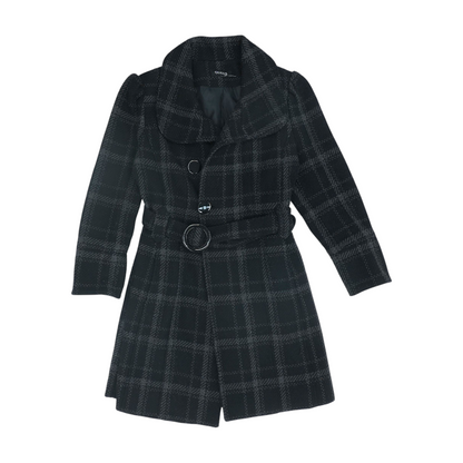 Black Plaid Coat