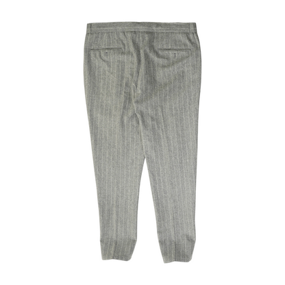Gray Striped Regular Pants