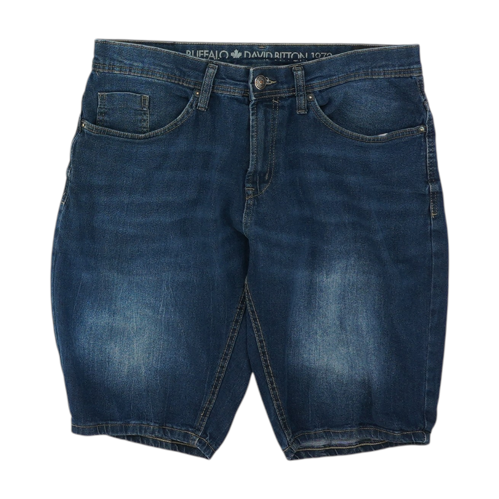 Buffalo David Bitton Blue Denim Shorts – Image 1
