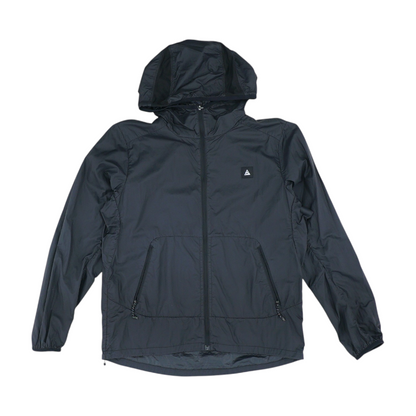 Black Solid Rain Jacket