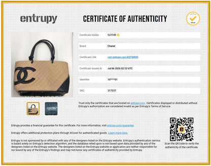 Large Calf Leather Quilted Cambon Tote