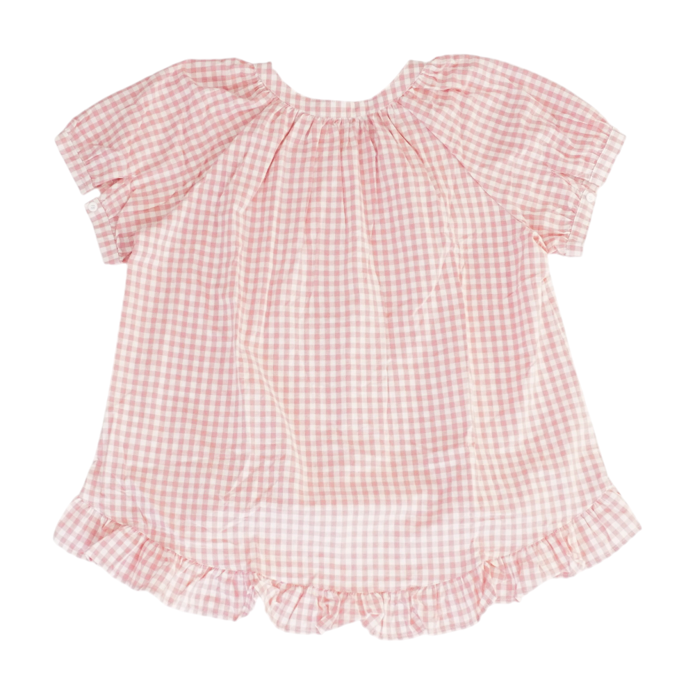 Pink Check Pajama Set
