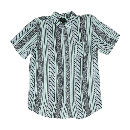 Blue Print Short Sleeve Button Down