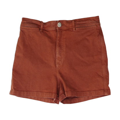 Rust Solid Chino Shorts