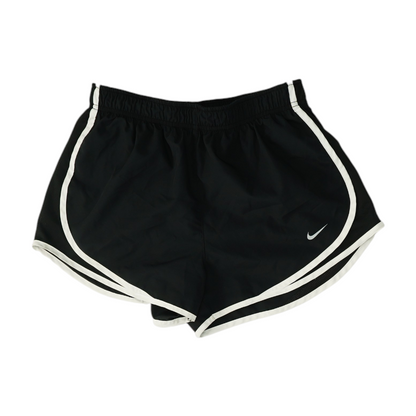 Black Solid Active Shorts