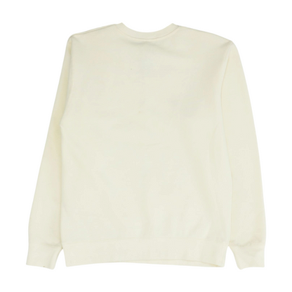 Beige Solid Sweatshirt Pullover