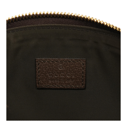 Beige Graphic Makeup Bag