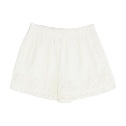 Ivory Solid Chino Shorts