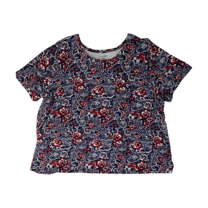 Navy Plus Print T-Shirt