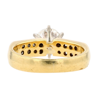 1 1/4 ctw 18K Yellow Gold Diamond Engagement Ring