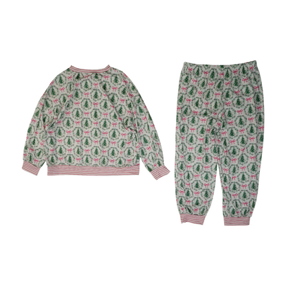 White Print Pajama Set