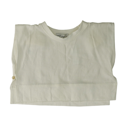 White Cropped Blouse