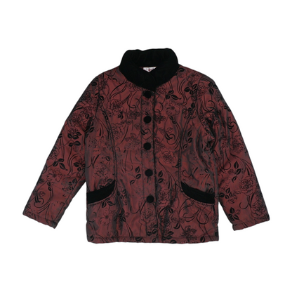 Maroon Floral Jacket