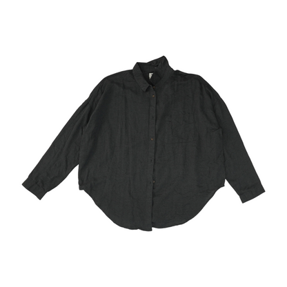 Gray Herringbone Button Down