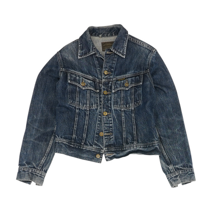 Navy Solid Denim Jacket