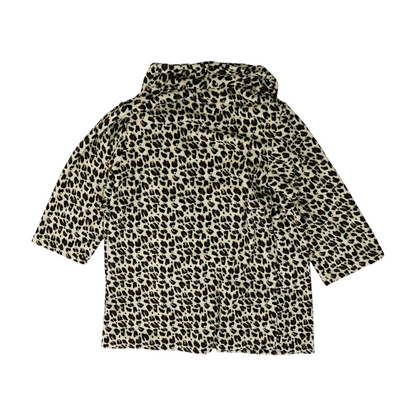 Brown Animal Print Robe