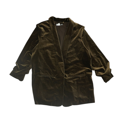 Brown Solid Blazer