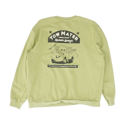 Green Solid Sweatshirt Pullover
