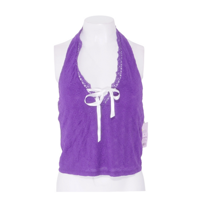 Purple Cropped Blouse