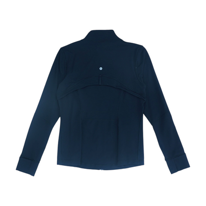 Black Solid Active Jacket