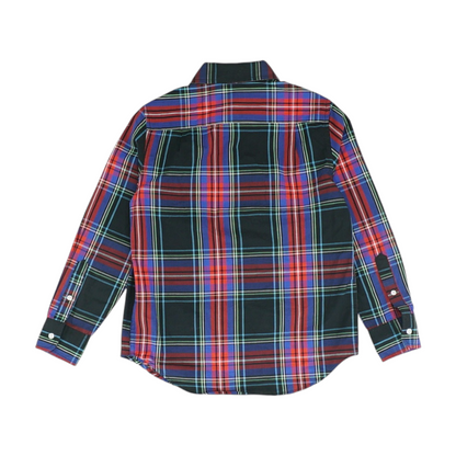 Multi Plaid Long Sleeve Button Down