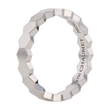 18K White Gold Band Ring