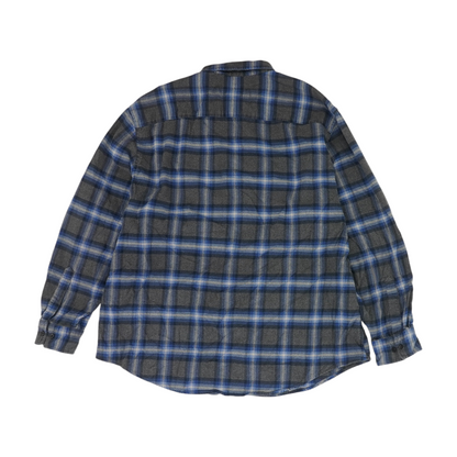 Gray Check Flannel Button Down