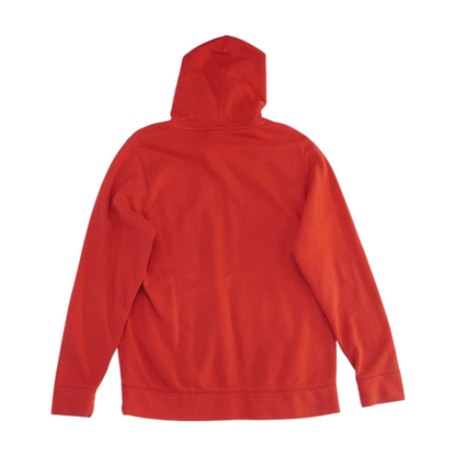 Red Solid Hoodie Pullover