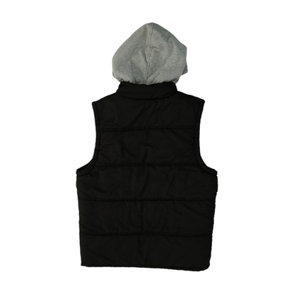 Black Solid Active Vest