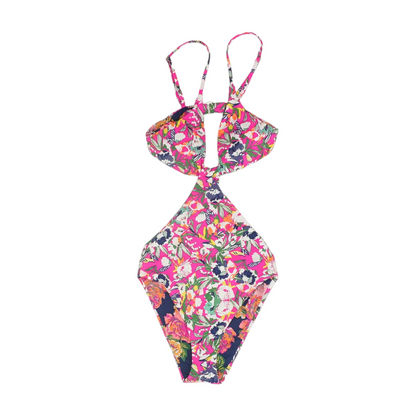 Pink Floral One-Piece