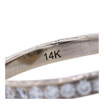 3/4 ctw 14K White Gold Diamond Engagement Ring