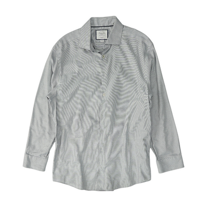 Blue Polka Dot Long Sleeve Button Down