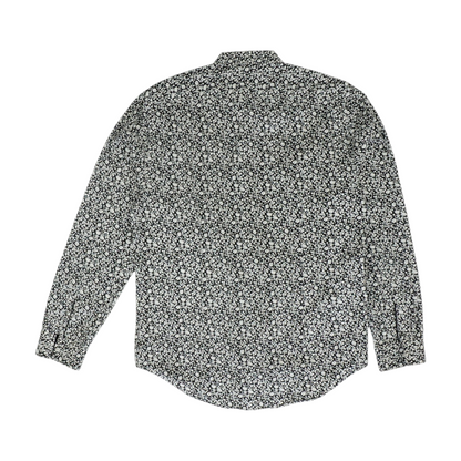 Black Floral Long Sleeve Button Down