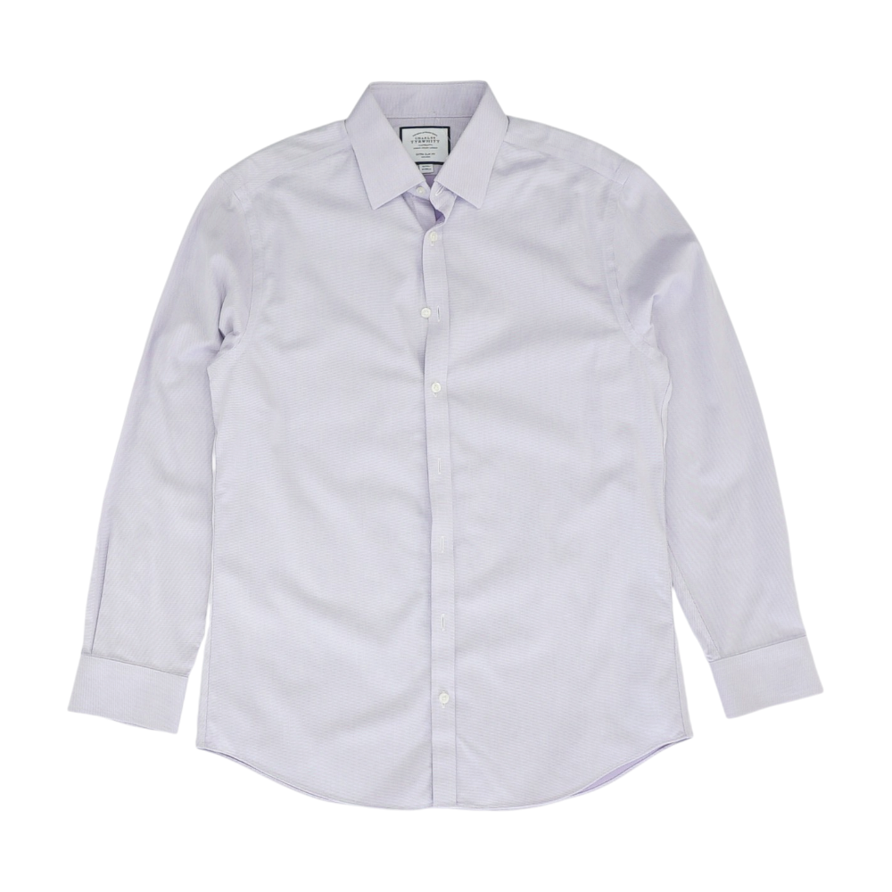 Lavender Solid Long Sleeve Button Down
