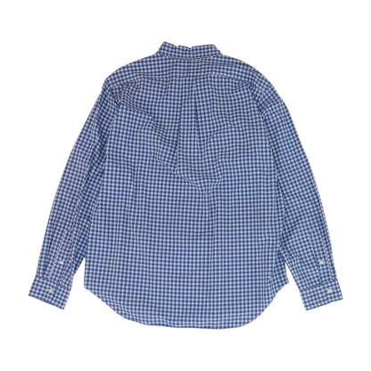 Blue Plaid Long Sleeve Button Down