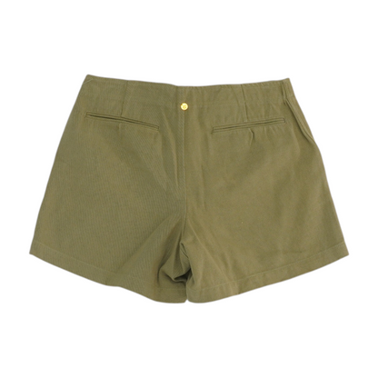 Tan Solid Chino Shorts