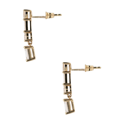 1 1/8 ctw 14K Yellow Gold Drop Earrings