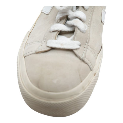 Beige Low Top Athletic Shoes