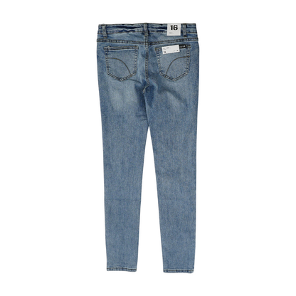 Blue Solid Jeans