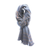 Navy Plaid Scarf