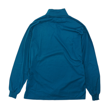 Vintage Blue Solid Pullover Sweater
