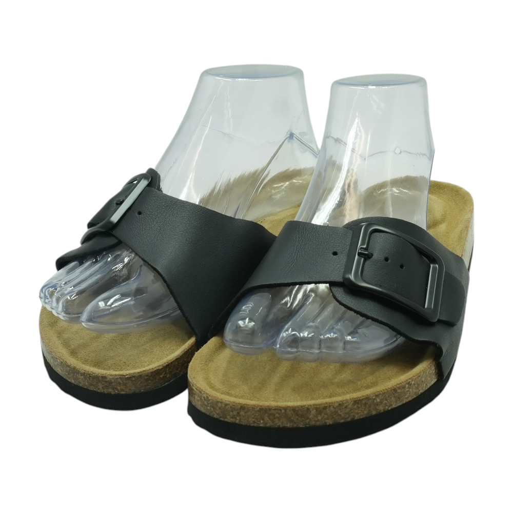 Black Flat Sandals
