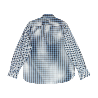 Blue Check Long Sleeve Button Down